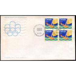 canada stamp b semi postal b6 sailing 1975 FDC BLOCK