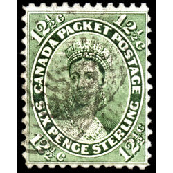 canada stamp 18 queen victoria 12 1859 U VF 046