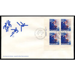 canada stamp b semi postal b12 soccer 1976 FDC LL