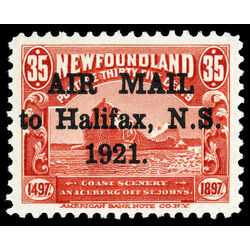 newfoundland stamp c3b iceberg 35 1921 M XFNH 005