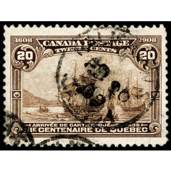 canada stamp 103 cartier s arrival 20 1908 U VF 050