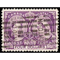 canada stamp 64 queen victoria diamond jubilee 4 1897 U XF 058