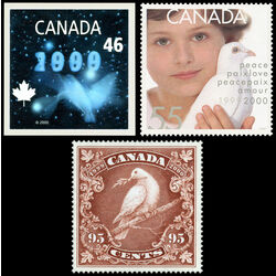 canada stamp 1812 4 millennium issues dove 1 96 1999