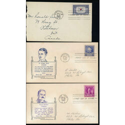7 united states early first day covers