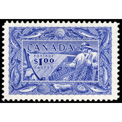 canada stamp 302 fisherman 1 1951 M VFNH 021