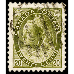 canada stamp 84 queen victoria 20 1900 U VF 029