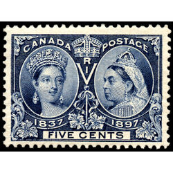 canada stamp 54 queen victoria diamond jubilee 5 1897 M VF 048