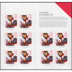 canada stamp bk booklets bk573 sandra schmirler 1963 2000 2014