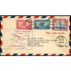 united states first flight cover 1929