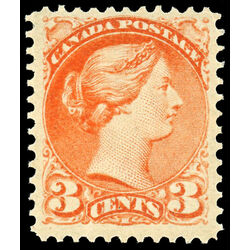 canada stamp 37 queen victoria 3 1873 M VF 017