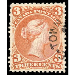 canada stamp 25iii queen victoria 3 1868