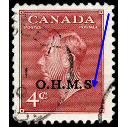 canada stamp o official o15b king george vi postes postage 4 1950