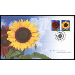 canada stamp 2443 4 fdc sunflowers p x 2 2011