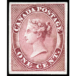 canada stamp 14p queen victoria 1 1859 M XF 009