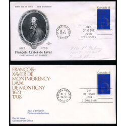 canada stamp 611 bishop laval 8 1973 FDC 005