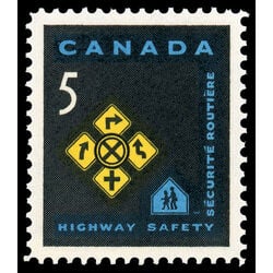 canada stamp 447 traffic signs 5 1966