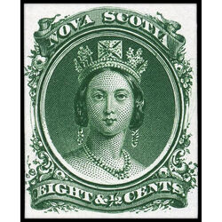 nova scotia stamp 11pi queen victoria 8 1860