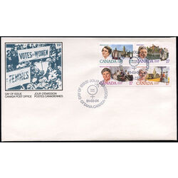 canada stamp 882a canadian feminists 1981 FDC