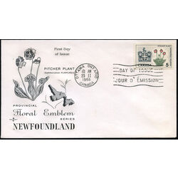 canada stamp 427 newfoundland pitcher plant 5 1966 FDC