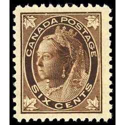 canada stamp 71 queen victoria 6 1897 M VF 041