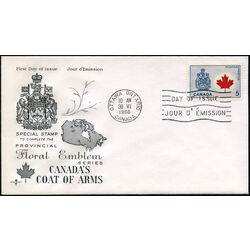 canada stamp 429a canada maple leaf 5 1966 FDC