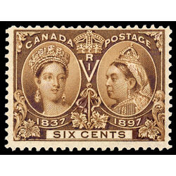 canada stamp 55 queen victoria diamond jubilee 6 1897 M F 044