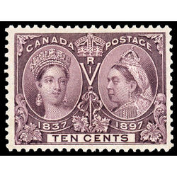 canada stamp 57 queen victoria diamond jubilee 10 1897 M VF 065