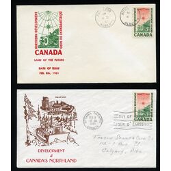 canada stamp 391 surveying crew 5 1961 FDC 005