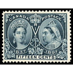 canada stamp 58 queen victoria diamond jubilee 15 1897 M F VF 053
