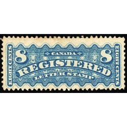 canada stamp f registration f3 registered stamp 8 1876 M F VF 061