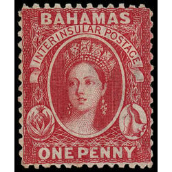 bahamas stamp 11 queen victoria 1863 M 001
