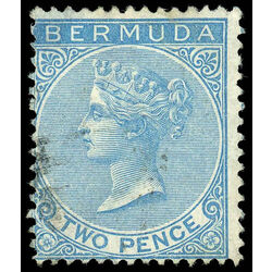 bermuda stamp 2 queen victoria 2 p 1866