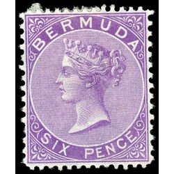 bermuda stamp 8 queen victoria 6 p 1903