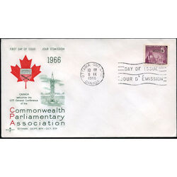 canada stamp 450 parliamentary library 5 1966 FDC