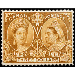 canada stamp 63 queen victoria diamond jubilee 3 1897 M XF 055