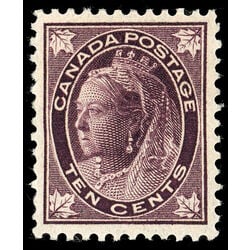 canada stamp 73 queen victoria 10 1897 M XF 023