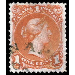 canada stamp 22 queen victoria 1 1868 U VF 031