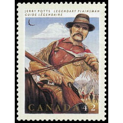 canada stamp 1432 jerry potts plainsman 42 1992