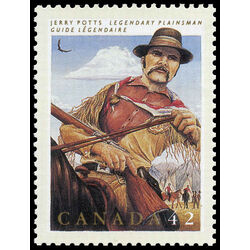 canada stamp 1432 jerry potts plainsman 42 1992