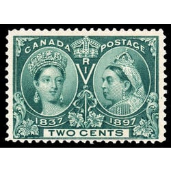 canada stamp 52 queen victoria diamond jubilee 2 1897 M F VFNH 026