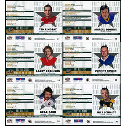nhl all star stamp cards