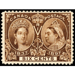 canada stamp 55 queen victoria diamond jubilee 6 1897 M F VF 045