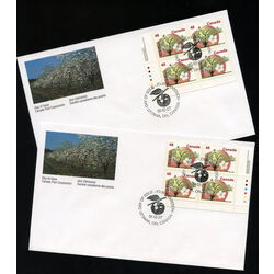 canada stamp 1363 mcintosh apple 48 1991 FDC BLOCK 005