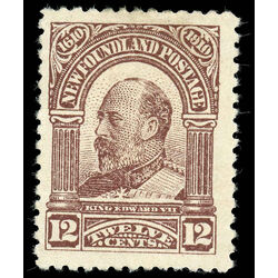 newfoundland stamp 96 king edward vii 12 1910 M F VF 010