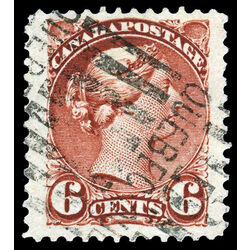 canada stamp 43 queen victoria 6 1888 U XF 050