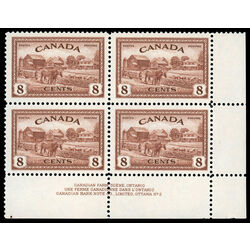 canada stamp 268 eastern farm scene 8 1946 PB LR %232 010