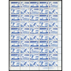 canada stamp 368a recreation sports 4 x 5 1956 M PANE 005