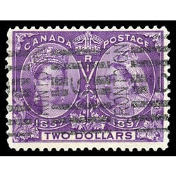 canada stamp 62 queen victoria diamond jubilee 2 1897 U F VF 072