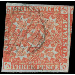 new brunswick stamp 1 pence issue 3d 1851 U F 016