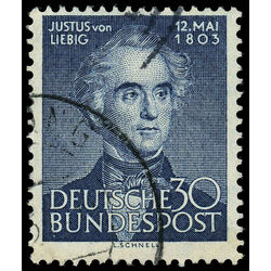 germany stamp 695 justus von liebig 1953